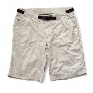 REI Hiking Shorts Women’s Size 14 Beige Tan With Belt Outdoor